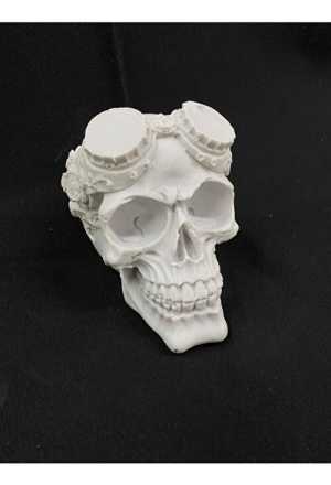 Gözlüklü Kuru Kafa Biblo