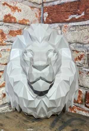 Kubik Aslan Duvar Dekoru